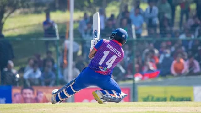 Bhurtel became the second Nepali batter to breach 1,000 runs in T20I