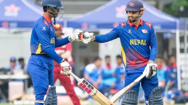 Nepal pulls off record T20I chase to beat Kuwait