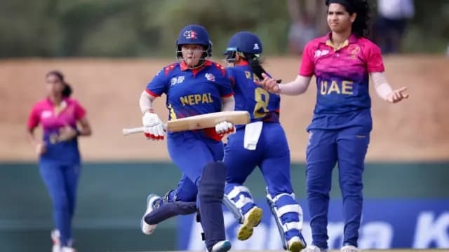 Oza's 125, Hotchandani's 45 lift UAE Women to 189 as Nepal fall 18 runs short