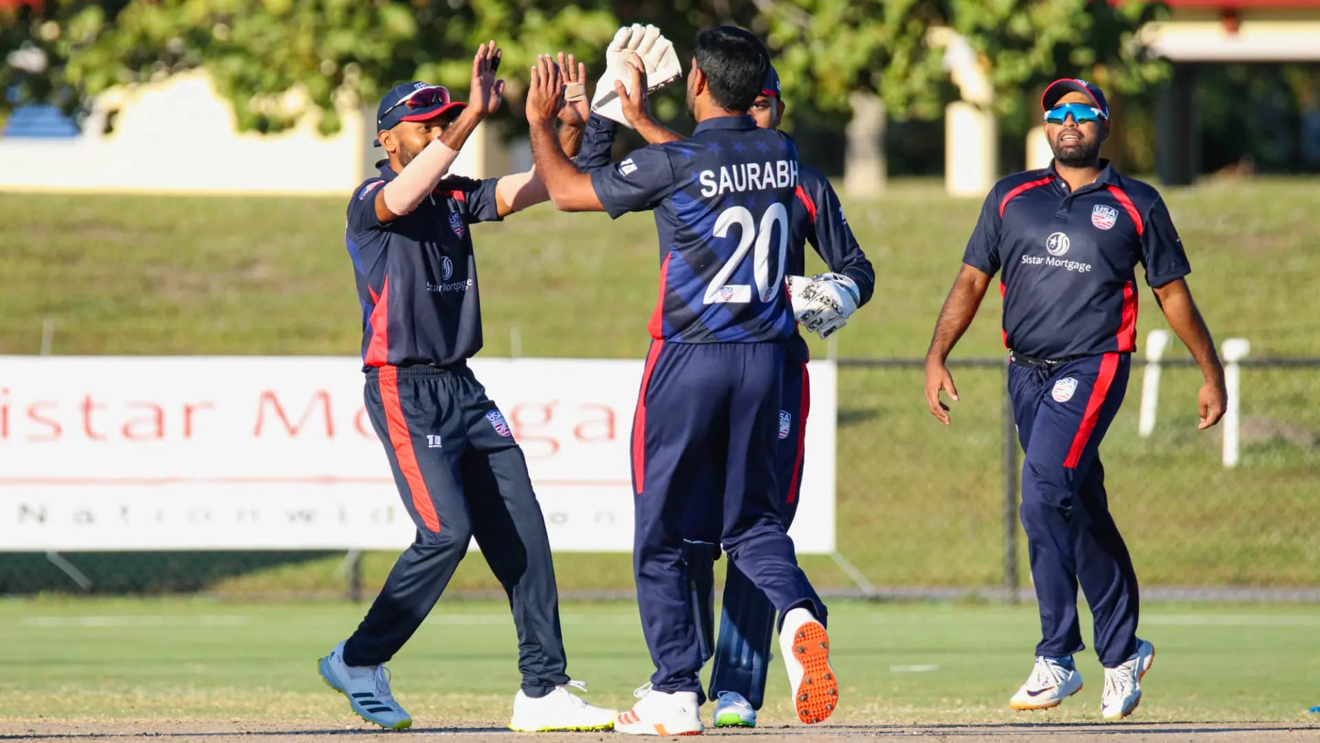 Saurabh Nethravalkar celebrates