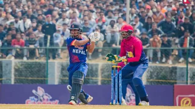 Rohit hits fifty as Nepal post 248 against UAE despite a shaky start