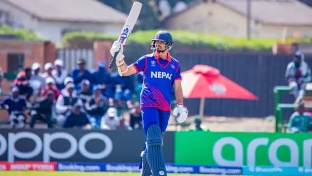 Gulshan Jha hits maiden half-century in the final of T20 World Cup Asia Qualifier