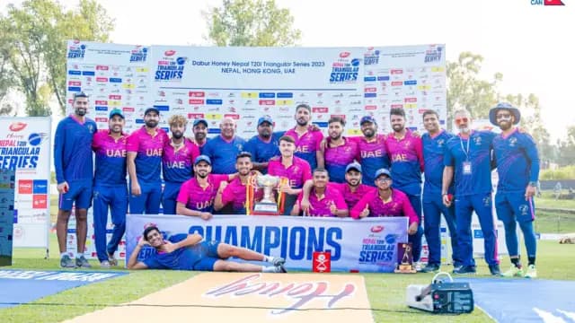 UAE outplay Nepal in the final to clinch T2OI Triangular Series title