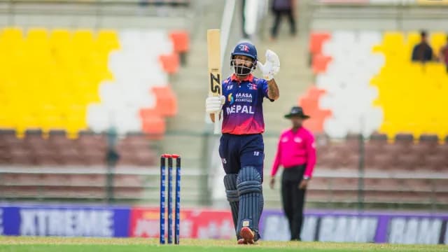Dipendra Singh Airee raises second ODI hundred to anchor Nepal against UAE